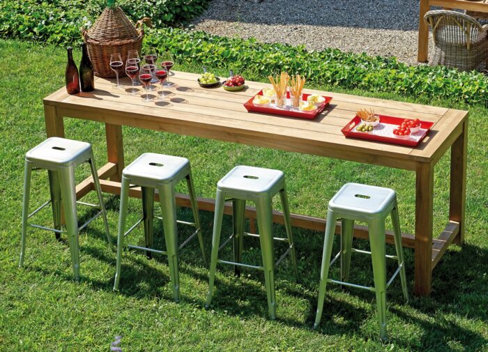 Bancone alto in teak - immagine 2