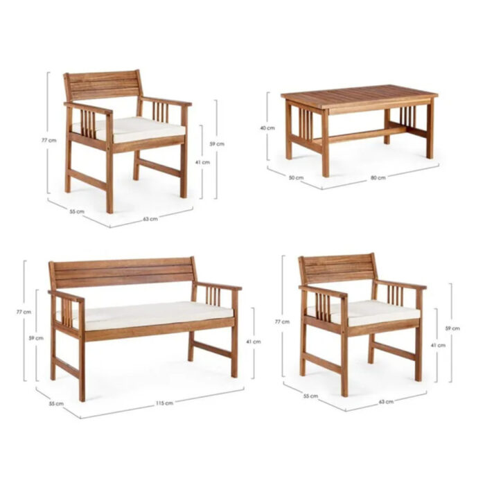 Salotto Bali acacia - immagine 4