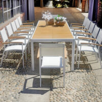 Tavolo Lanzarote in teak e alluminio - immagine 3