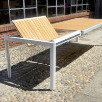 Tavolo Lanzarote in teak e alluminio - immagine 2